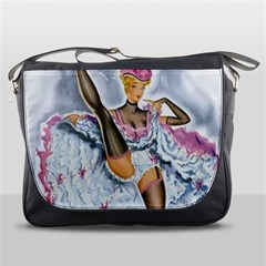 Bal Du Moulin Rouge French Cancan Messenger Bag by StarvingArtisan