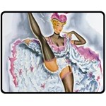 Bal Du Moulin Rouge French Cancan Double Sided Fleece Blanket (Medium)  58.8 x47.4  Blanket Front