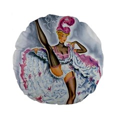 Bal Du Moulin Rouge French Cancan Standard 15  Premium Flano Round Cushions by StarvingArtisan