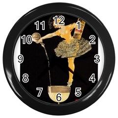 Pernis Champagne Wall Clock (black) by StarvingArtisan