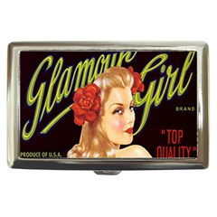 Blonde Bombshell Retro Glamour Girl Posters Cigarette Money Case by StarvingArtisan