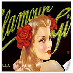 Blonde Bombshell Retro Glamour Girl Posters Canvas 12  X 12  by StarvingArtisan