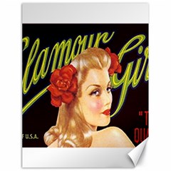 Blonde Bombshell Retro Glamour Girl Posters Canvas 18  X 24  by StarvingArtisan