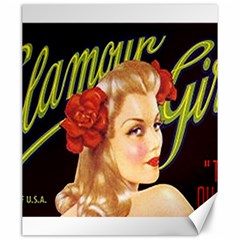 Blonde Bombshell Retro Glamour Girl Posters Canvas 20  X 24  by StarvingArtisan