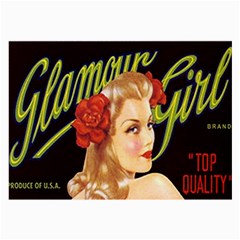 Blonde Bombshell Retro Glamour Girl Posters Large Glasses Cloth (2-side) by StarvingArtisan