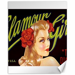 Blonde Bombshell Retro Glamour Girl Posters Canvas 11  X 14  by StarvingArtisan