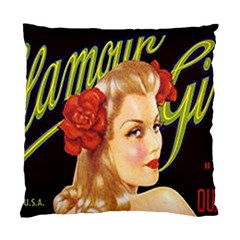 Blonde Bombshell Retro Glamour Girl Posters Standard Cushion Case (one Side) by StarvingArtisan