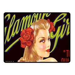 Blonde Bombshell Retro Glamour Girl Posters Fleece Blanket (small) by StarvingArtisan