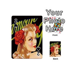 Blonde Bombshell Retro Glamour Girl Posters Playing Cards 54 (mini) by StarvingArtisan