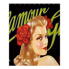 Blonde Bombshell Retro Glamour Girl Posters Shower Curtain 60  X 72  (medium) 