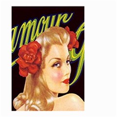 Blonde Bombshell Retro Glamour Girl Posters Small Garden Flag (two Sides) by StarvingArtisan