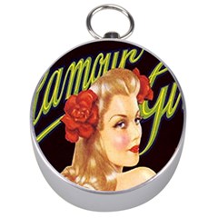 Blonde Bombshell Retro Glamour Girl Posters Silver Compasses by StarvingArtisan