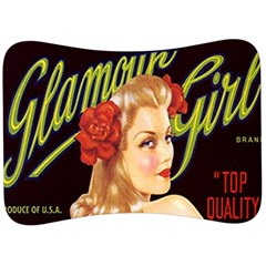 Blonde Bombshell Retro Glamour Girl Posters Velour Seat Head Rest Cushion