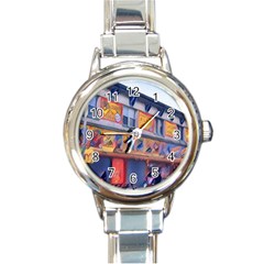 Coney Island Freak Show Round Italian Charm Watch by StarvingArtisan