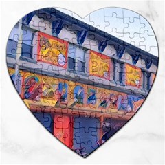 Coney Island Freak Show Jigsaw Puzzle (heart) by StarvingArtisan