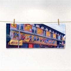 Coney Island Freak Show Hand Towel by StarvingArtisan