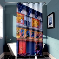 Coney Island Freak Show Shower Curtain 36  X 72  (stall)  by StarvingArtisan