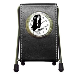 J E L R D C Pen Holder Desk Clock