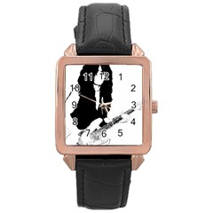 J E L R D C Rose Gold Leather Watch  by StarvingArtisan