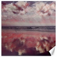 Cloud Reflections On The Beach Canvas 12  X 12  by StarvingArtisan