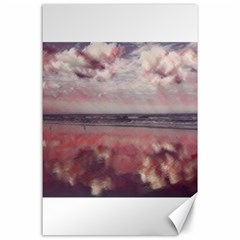 Cloud Reflections On The Beach Canvas 24  X 36  by StarvingArtisan