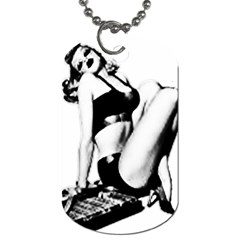 Pinup Girl Dog Tag (two Sides) by StarvingArtisan