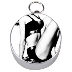 Pinup Girl Silver Compasses by StarvingArtisan