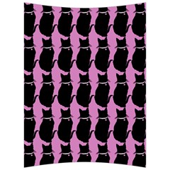 Cat Silouette Pattern Pink Back Support Cushion by snowwhitegirl