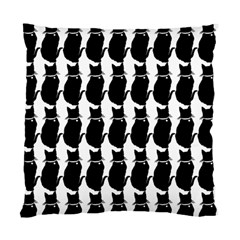 Cat Silouette Pattern Standard Cushion Case (one Side) by snowwhitegirl