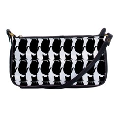 Cat Silouette Pattern Shoulder Clutch Bag by snowwhitegirl