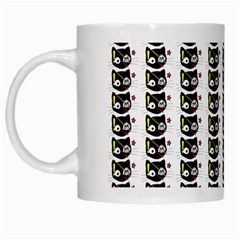 Cat Pirate Pattern White Mugs by snowwhitegirl