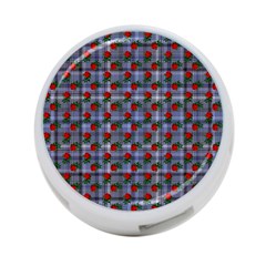 Roses Blue Plaid 4-port Usb Hub (one Side) by snowwhitegirl