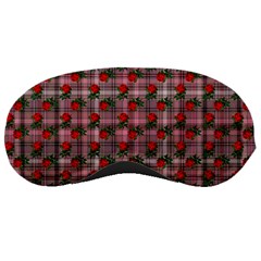 Roses Pink Plaid Sleeping Masks by snowwhitegirl