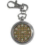 Roses Yellow Plaid Key Chain Watches Front