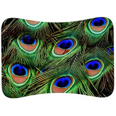 Peacock Feathers Velour Seat Head Rest Cushion