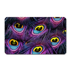 Peacock Feathers Purple Magnet (rectangular) by snowwhitegirl