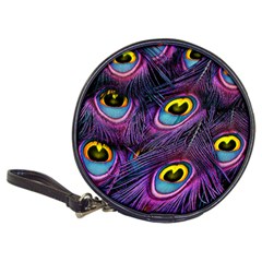 Peacock Feathers Purple Classic 20-cd Wallets by snowwhitegirl