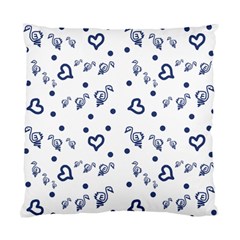 Duck Family Blue Pattern Standard Cushion Case (one Side) by snowwhitegirl