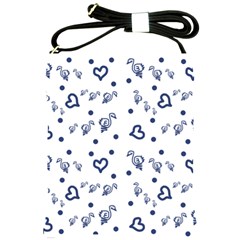 Duck Family Blue Pattern Shoulder Sling Bag by snowwhitegirl