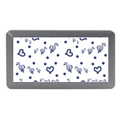 Duck Family Blue Pattern Memory Card Reader (mini) by snowwhitegirl