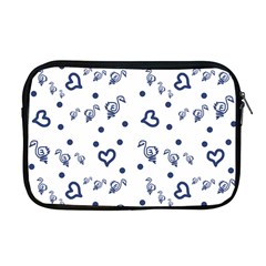 Duck Family Blue Pattern Apple Macbook Pro 17  Zipper Case by snowwhitegirl