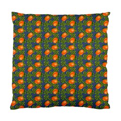 Mandarins Teal Blue Standard Cushion Case (one Side) by snowwhitegirl