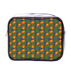 Mandarins Teal Blue Mini Toiletries Bag (one Side) by snowwhitegirl