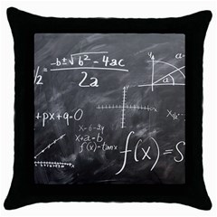 Mathematics Throw Pillow Case (black) by snowwhitegirl