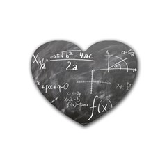 Mathematics Rubber Coaster (heart)  by snowwhitegirl