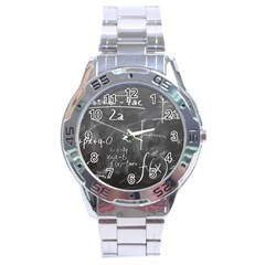 Mathematics Stainless Steel Analogue Watch by snowwhitegirl