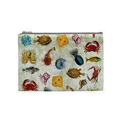 Sea World Vintage Pattern Cosmetic Bag (medium) by Valentinaart