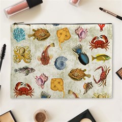 Sea World Vintage Pattern Cosmetic Bag (xl)