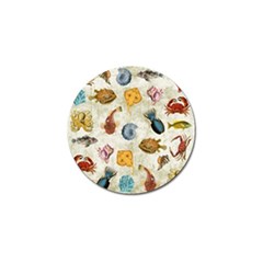 Sea World Vintage Pattern Golf Ball Marker by Valentinaart