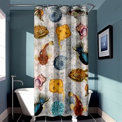 Sea World Vintage Pattern Shower Curtain 36  X 72  (stall)  by Valentinaart